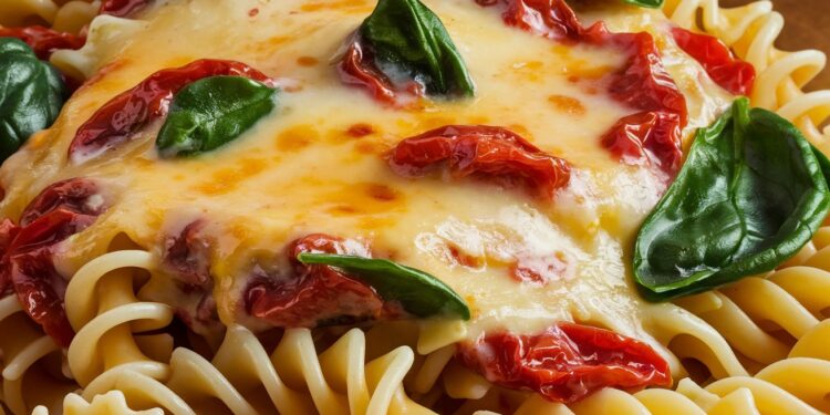 Fusilli au brie fondu, tomates séchées et épinards : un plat réconfortant raffiné - Viral Mag Découvrez notre recette de fusilli au brie fondu tomates séchées et épinards pour un dîner réconfortant et sophistiqué Crémeuse savoureuse et équilibrée elle ravira vos papilles Viral Mag