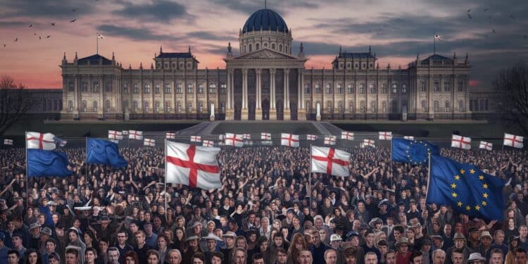 Des milliers de manifestants pro européens forment une chaîne humaine à Tbilissi pour protester contre linvestiture controversée du nouveau président géorgien accusé dêtre pro russe   Viral Mag