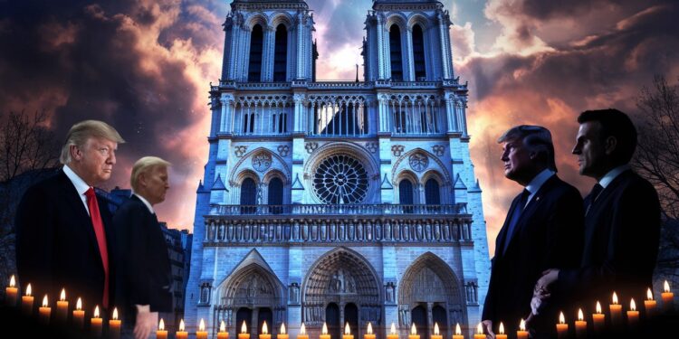 Guerre en Ukraine : Zelensky et Trump à Notre-Dame, Macron en médiateur - Viral Mag Emmanuel Macron réunit Zelensky et Trump à Notre Dame pour un ballet diplomatique autour de lUkraine Le président français cherche à sécuriser un rôle de médiateur dans de futures négociations de cessez le feu Viral Mag