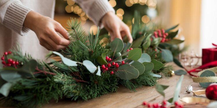 Guirlandes Végétales DIY Pour Un Noël Écolo et Magique - Viral Mag Découvrez comment créer de sublimes guirlandes végétales pour un Noël authentique et éco friendly Nos astuces et idées pour une décoration naturelle et originale Viral Mag