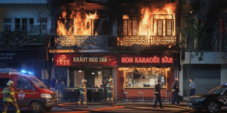 Incendie meurtrier dans un bar karaoké à Hanoï : 11 morts - Viral Mag Un terrible incendie criminel a ravagé un bar karaoké à Hanoï faisant 11 morts et 2 blessés Le suspect a été arrêté par la police Viral Mag