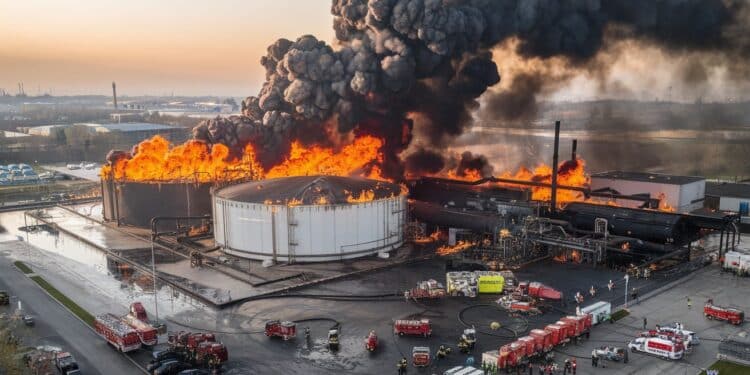 Italie : Tragique Incendie dans un Dépôt de Carburant Près de Florence - Viral Mag Un incendie dévastateur dans un dépôt de carburant en Toscane fait 2 morts et 3 disparus Lexplosion secoue la région Dernières infos Viral Mag