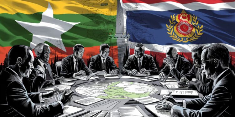 La Birmanie Annonce Une Visite Ministérielle en Thaïlande - Viral Mag La junte birmane prévoit une réunion cruciale en Thaïlande avec les pays voisins pour discuter de la sécurité frontalière et de la criminalité transfrontalière Un tournant décisif Viral Mag