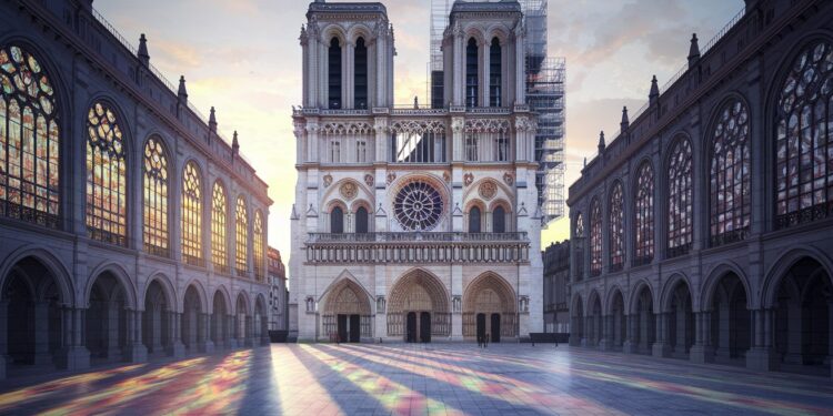 La Cathédrale Notre-Dame Renaît de Ses Cendres - Viral Mag Cinq ans après lincendie dévastateur Notre Dame de Paris ouvre à nouveau ses portes aux fidèles Découvrez lhistoire et les secrets de sa renaissance Viral Mag