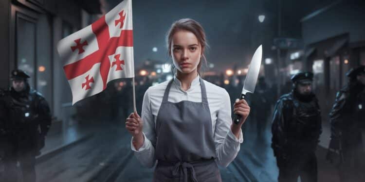 Ana Kaulachvili jeune géorgienne passionnée de cuisine et candidate à Master Chef mène une vie intense entre plateaux télé et manifestations pro européennes dans son pays   Viral Mag