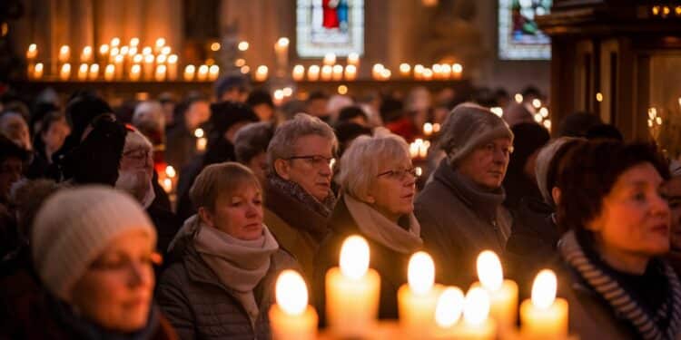 Plongez au cœur de la messe de minuit où fervents et nostalgiques se réunissent dans une ambiance magique Découvrez pourquoi cette tradition perdure   Viral Mag