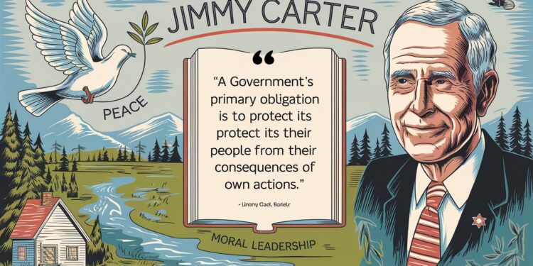 La Mort de Jimmy Carter : L’Amérique Perd Sa Conscience Morale - Viral Mag Découvrez le parcours exceptionnel de Jimmy Carter 39e président des États Unis et prix Nobel de la Paix qui sest éteint à lâge de 100 ans   Viral Mag