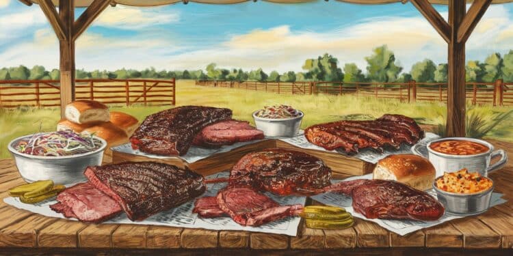 Plongez dans lunivers savoureux et épicé de la cuisine texane traditionnelle Découvrez les secrets des barbecues légendaires des Tex Mex réconfortants et des spécialités locales qui font vibrer les papilles Un voyage gustatif unique au cœur du Texas    Viral Mag