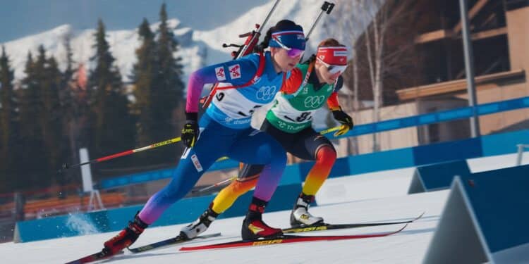 Le Biathlon Français Brille au Grand-Bornand avec Julia Simon - Viral Mag Léquipe de France de biathlon a brillé lors de la poursuite du Grand Bornand Julia Simon décroche une superbe 2e place derrière lAllemande Franziska Preuss Viral Mag