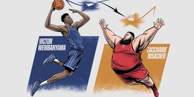 Le premier face à face en NBA entre Victor Wembanyama et Zaccharie Risacher les deux derniers n°1 de la draft a révélé un écart encore conséquent entre ces deux grands espoirs du basket français   Viral Mag