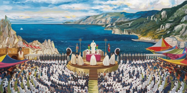 Le Pape François en visite historique en Corse - Viral Mag Le Pape François est arrivé en Corse pour une visite éclair Au programme messe en plein air et rencontre avec Macron Découvrez les détails Viral Mag