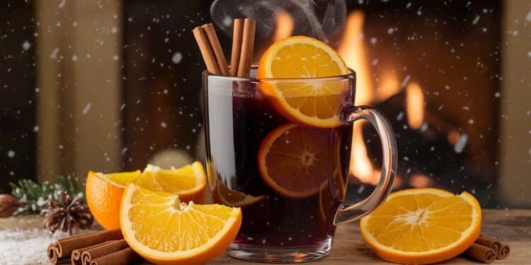 Le Vin Chaud Traditionnel de Noël : Un Délice Réconfortant - Viral Mag Découvrez la recette authentique du vin chaud de Noël une boisson hivernale parfumée et réconfortante Facile à préparer avec du vin rouge et des épices Viral Mag