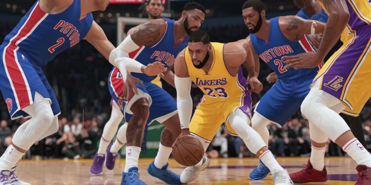 Les Lakers S’inclinent Face aux Pistons Malgré un LeBron James Brillant - Viral Mag Revivez le match de NBA opposant les Lakers de Los Angeles aux Pistons de Détroit Malgré un triple double de LeBron James les Angelenos sinclinent 114 117   Viral Mag