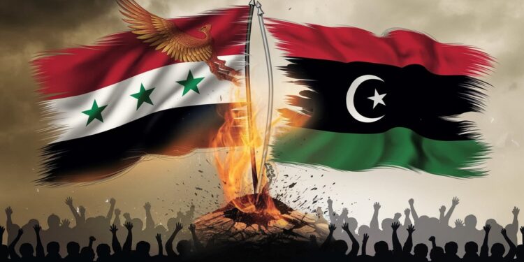 Libyens Espèrent une Meilleure Expérience Post-Assad pour la Syrie - Viral Mag Les Libyens observent la chute du régime syrien avec une impression de déjà vu espérant que leurs frères syriens réussissent mieux la transition post dictature Viral Mag