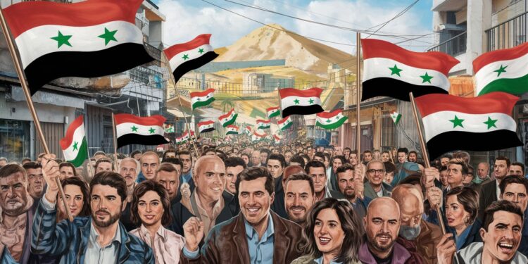 Des Syriens exultent dans les rues de Majdal Shams sur le plateau du Golan syrien occupé par Israël suite à la chute spectaculaire du président Assad après des décennies de règne sans partage Un vent de liberté souffle   Viral Mag