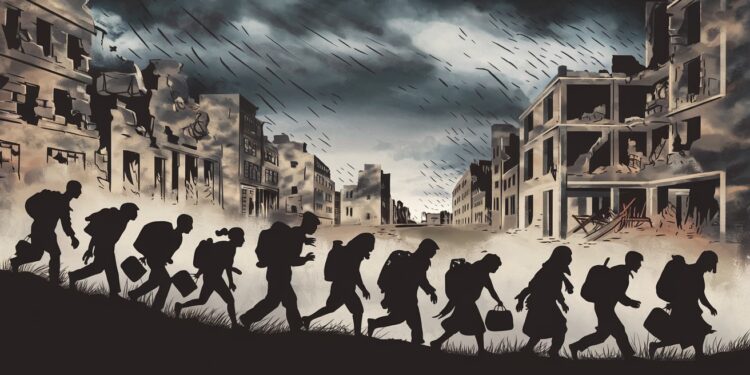 L’ONU Alerte sur l’Aggravation des Déplacements Forcés en 2025 - Viral Mag Les Nations Unies avertissent que les niveaux records de déplacements forcés risquent dempirer en 2025 les conflits et catastrophes poussant toujours plus de personnes à fuir Viral Mag