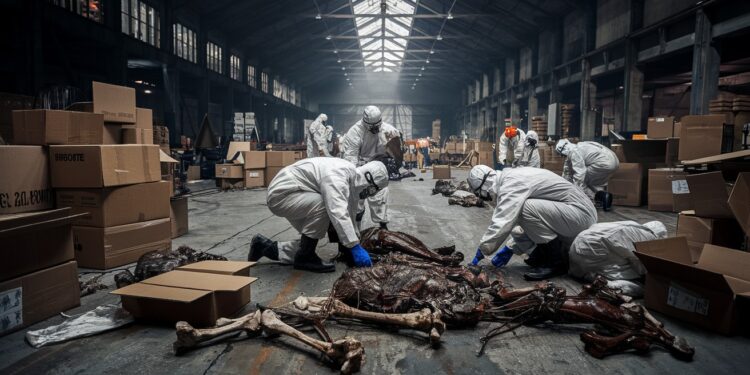 Macabre découverte de corps en Syrie : les Casques blancs enquêtent - Viral Mag Les Casques blancs révèlent une sinistre trouvaille près de Damas après la chute dAssad Des corps en décomposition et ossements humains découverts soulèvent des questions Viral Mag