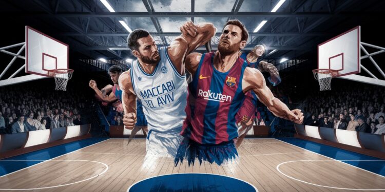 Le Maccabi Tel Aviv et le FC Barcelone saffrontent pour un choc au sommet de lEuroligue Deux titans du basket européen pour un match qui sannonce épique   Viral Mag