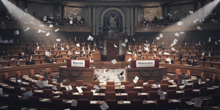 Mélenchon somme Macron de démissionner suite à lallocution présidentielle laccusant de semer le chaos Découvrez les coulisses de cette crise politique sans précédent   Viral Mag