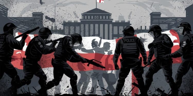 Manifestations en Géorgie : Des Témoignages Choquants de Violences Policières - Viral Mag Des victimes de brutalités policières lors des manifestations pro UE en Géorgie livrent des témoignages émouvants Découvrez lampleur de la répression et lindignation quelle suscite Viral Mag