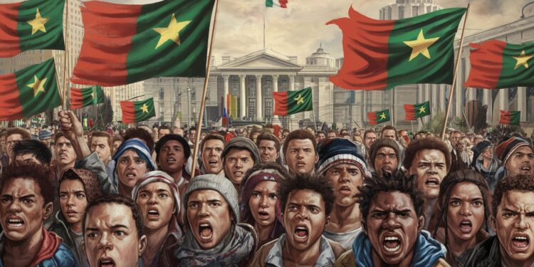 Manifestations pro-rupture avec la France à N’Djamena - Viral Mag Des centaines de jeunes manifestent à NDjamena pour soutenir la rupture des accords militaires avec la France sur fond de transition politique tendue Viral Mag