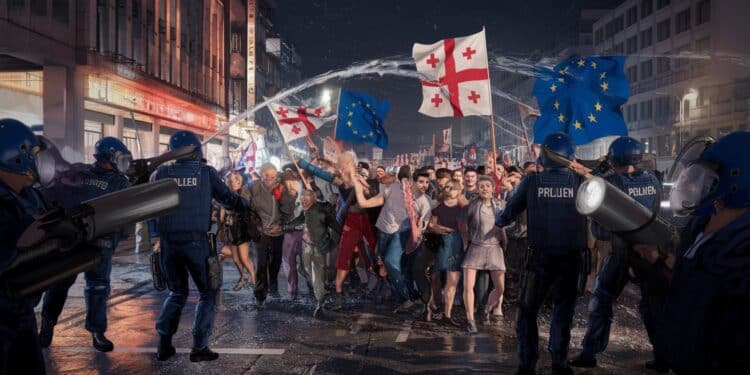 Manifestations Pro-UE en Géorgie : Répression Violente du Pouvoir - Viral Mag En Géorgie le gouvernement réprime violemment la vague de manifestations pro UE qui entre dans sa 2e semaine Des centaines darrestations et blessés Un point complet sur la crise Viral Mag