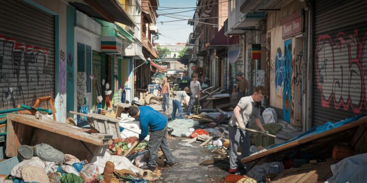 À Mamoudzou les rues sont déblayées en urgence avant larrivée du Premier ministre et de 5 membres du gouvernement Un nettoyage controversé   Viral Mag