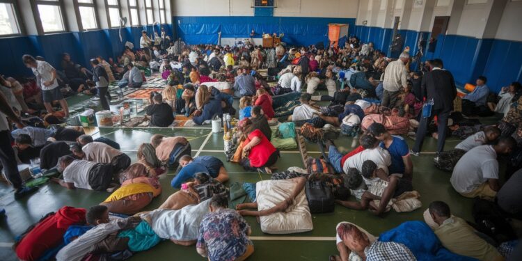Mayotte : Un centre d’hébergement en crise suite au cyclone - Viral Mag Après le passage du cyclone Chido les centres dhébergement de Mayotte peinent à gérer lafflux de sinistrés Découvrez le quotidien des rescapés et les difficultés rencontrées par les autorités Viral Mag