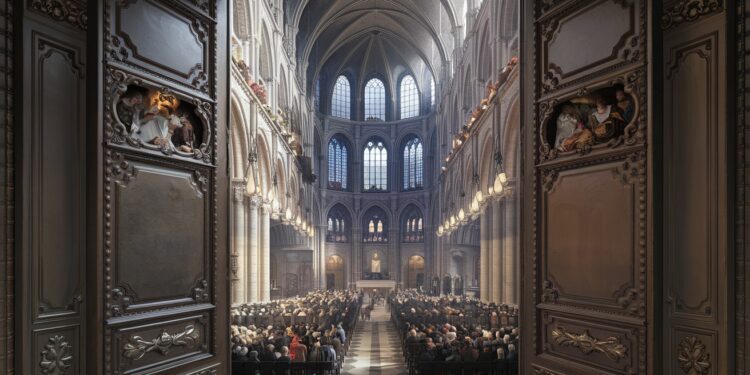 Messe Inaugurale À Notre-Dame : Un Moment Émouvant - Viral Mag Après 4 ans de fermeture suite à lincendie dévastateur Notre Dame de Paris a célébré sa première messe ce dimanche Découvrez les détails de cette cérémonie historique Viral Mag