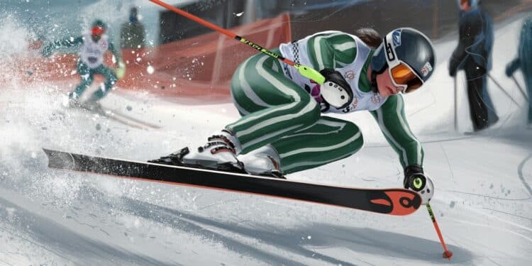 Mikaela Shiffrin Blessée Après Une Chute En Slalom Géant - Viral Mag Mikaela Shiffrin la star américaine du ski alpin souffre dune blessure à labdomen suite à une lourde chute lors du slalom géant de Killington Son état de santé inquiète Viral Mag