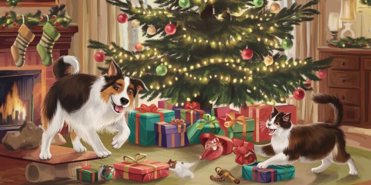 Noël : Gâter Son Animal, une Tendance Qui Perdure et S’amplifie - Viral Mag De plus en plus de Français considèrent leur animal comme un membre à part entière de la famille et nhésitent plus à les gâter pour Noël Une mode qui fait le bonheur des enseignes spécialisées Viral Mag