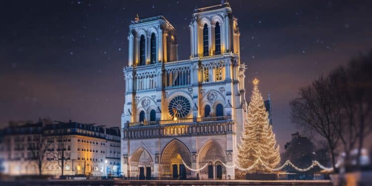 La cathédrale Notre Dame de Paris accueille ses premières messes de Noël depuis le terrible incendie davril 2019 Un moment fort en émotion et en espérance pour les fidèles   Viral Mag