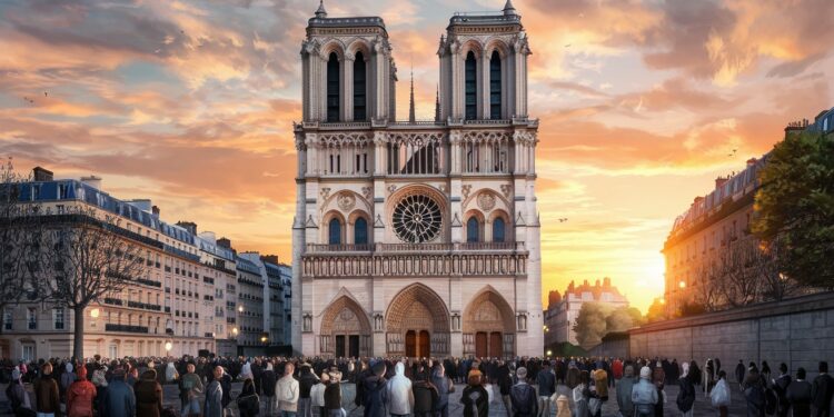 Après 5 ans de travaux titanesques suite à lincendie dévastateur Notre Dame va enfin rouvrir Découvrez lengouement des Français pour ce joyau   Viral Mag