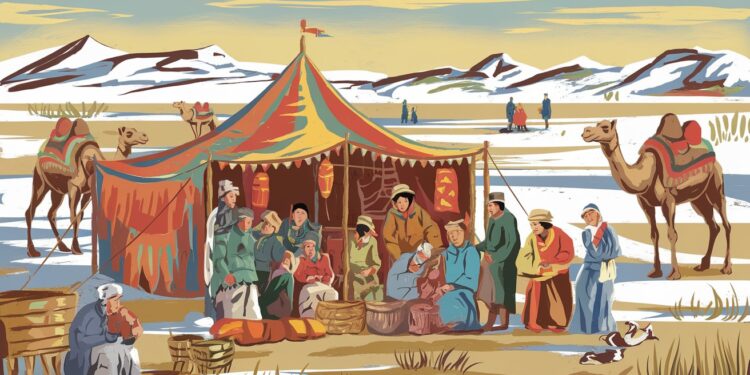 Nouvel An chez les chameliers du désert de Gobi en Mongolie - Viral Mag Plongez dans lunivers fascinant des chameliers du désert de Gobi en Mongolie lors des célébrations du Nouvel An Un voyage hors du temps Viral Mag