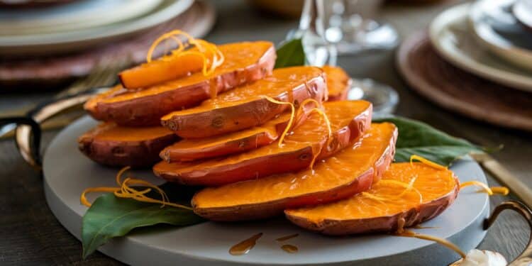 Patates Douces Rôties au Glaçage Agrumes-Érable : Un Délice Surprenant - Viral Mag Découvrez notre recette de patates douces rôties au glaçage agrumes érable un accompagnement savoureux et original qui éblouira vos convives Viral Mag