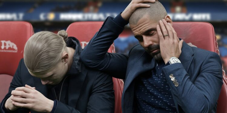 Pep Guardiola vient au secours d’Erling Haaland en pleine tempête - Viral Mag Pep Guardiola prend la défense dErling Haaland son attaquant en panne dinspiration Il estime que toute léquipe de Manchester City est responsable de la baisse de régime inquiétante du club Viral Mag