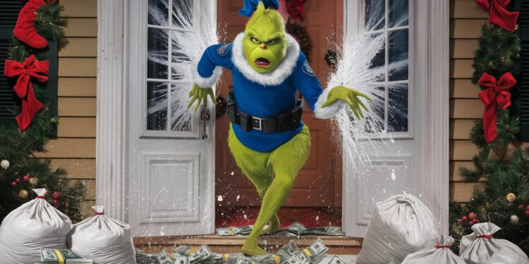 Un policier péruvien se déguise en Grinch pour appréhender des trafiquants de drogue à Lima dans une vidéo virale Les autorités multiplient les opérations insolites   Viral Mag