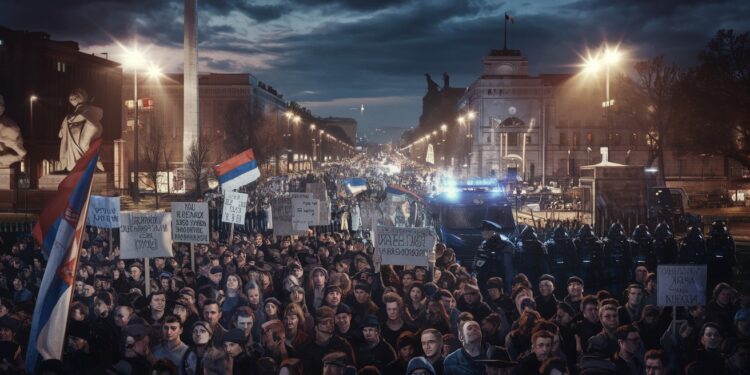 Protestation en Serbie : Le président Vucic refuse de plier face au mécontentement - Viral Mag Le président serbe Aleksandar Vucic reste inflexible malgré les manifestations qui durent depuis plus dun mois suite à un drame dans une gare Découvrez les détails de cette crise qui divise le pays Viral Mag