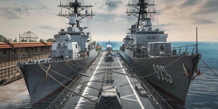 Quand les navires chinois et américains se croisent à Ream - Viral Mag Base navale cambodgienne la tension monte avec les navires chinois et américains amarrés à proximité Enjeux géostratégiques en mer de Chine Viral Mag