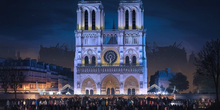 Réouverture de Notre-Dame : Paris s’apprête pour un week-end de fête - Viral Mag Après 5 ans de fermeture suite à lincendie dévastateur la cathédrale Notre Dame rouvre enfin ses portes Découvrez le dispositif exceptionnel mis en place pour célébrer ce moment historique Viral Mag