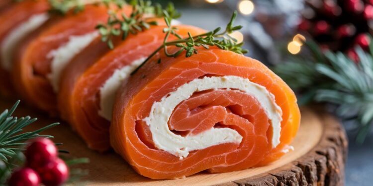 Découvrez notre recette du roulé au saumon fumé et fromage frais une entrée raffinée et savoureuse pour épater vos convives lors de vos repas de fêtes Facile à réaliser    Viral Mag
