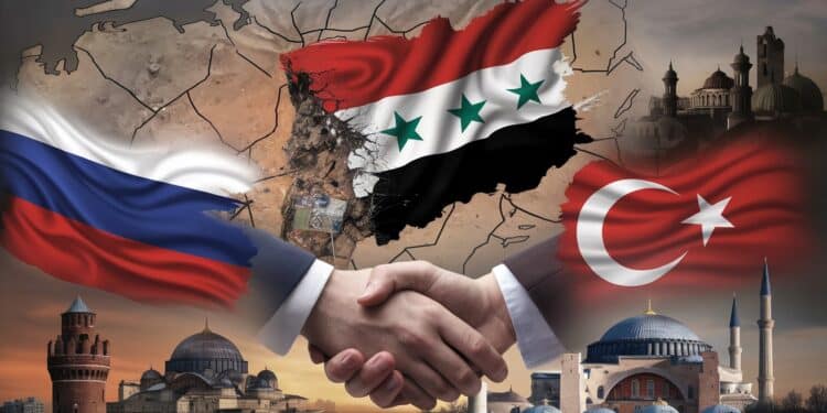 Russie, Iran et Turquie Coordonnent Pour Stabiliser la Syrie - Viral Mag Les diplomates russe iranien et turc acteurs clés en Syrie sont en contact étroit pour stabiliser le pays face à loffensive rebelle Espoir dun retour rapide à la sécurité Viral Mag