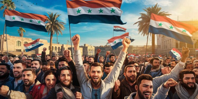 Scènes de liesse à Damas après la chute d’Assad - Viral Mag Des milliers de Syriens célèbrent la fin du règne du clan Assad à Damas Le président en fuite les rebelles prennent le contrôle de la capitale Viral Mag