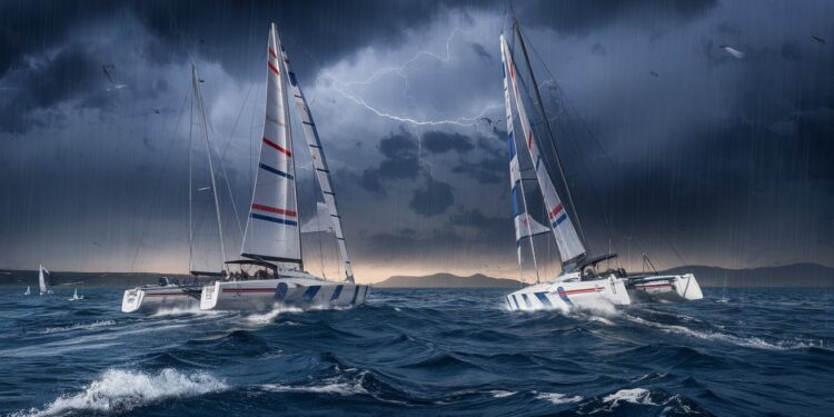 Course au coude à coude dans le Vendée Globe 2024  Sébastien Simon en tête suivi de près par Charlie Dalin et Yoann Richomme Qui sortira vainqueur de ce duel épique    Viral Mag