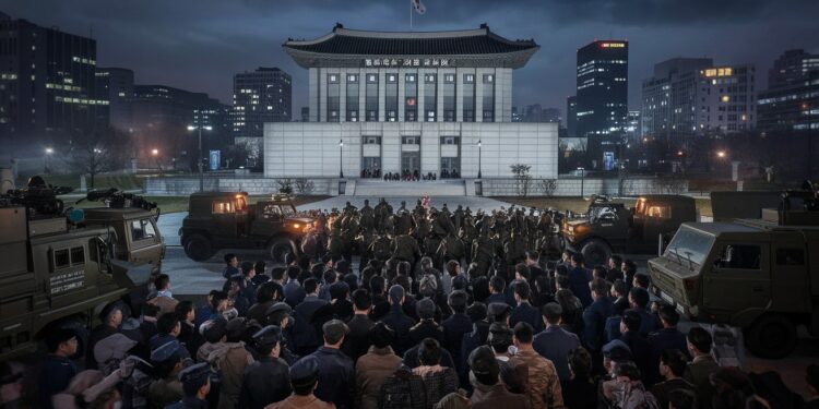 Séoul sous haute tension : l’armée déployée après la loi martiale - Viral Mag Linstauration de la loi martiale en Corée du Sud provoque des manifestations massives à Séoul Larmée déployée pour faire face à la crise politique   Viral Mag