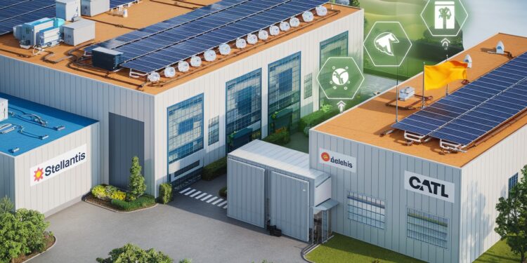 Stellantis et CATL s’allient pour une gigafactory de batteries en Espagne - Viral Mag Stellantis et CATL annoncent un investissement de 4 milliards deuros pour une usine de batteries électriques en Espagne Une étape clé vers la mobilité durable Viral Mag