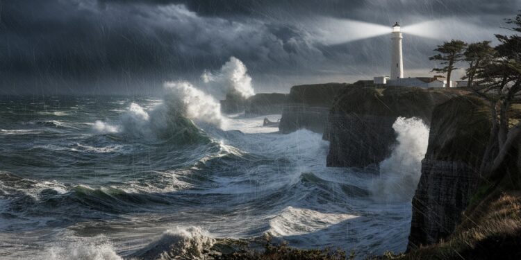 Tempête Darragh : Alerte Rouge Au Royaume-Uni - Viral Mag Lagence météo britannique lance une alerte rouge face à larrivée de la tempête Darragh appelant 3 millions de Britanniques à se préparer Rafales à 145 kmh attendues Viral Mag