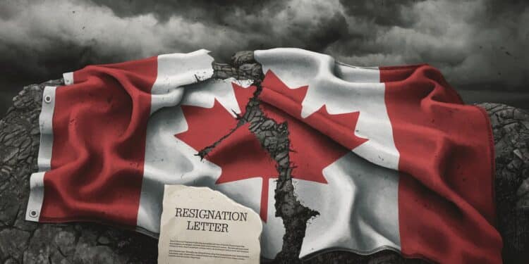 Tensions économiques : une ministre démissionne, le Canada sous pression - Viral Mag Coup de théâtre au gouvernement canadien la numéro 2 claque la porte face aux menaces douanières de Trump Le Premier ministre Trudeau fragilisé Viral Mag