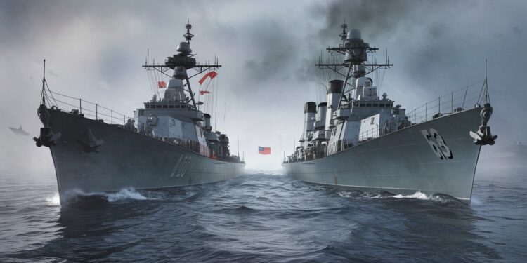 Tensions sino-taïwanaises : La Chine intensifie sa pression militaire - Viral Mag La marine chinoise déploie des dizaines de navires de guerre et davions autour de Taïwan dans une démonstration de force inquiétante Viral Mag