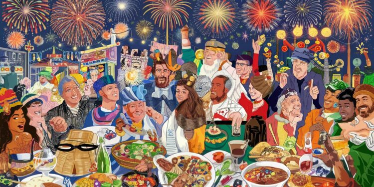 Traditions du Nouvel An : Tour du monde des célébrations - Viral Mag Découvrez les fascinantes traditions du Nouvel An à travers le monde du réveillon de la Saint Sylvestre aux coutumes millénaires pour attirer chance et prospérité Viral Mag